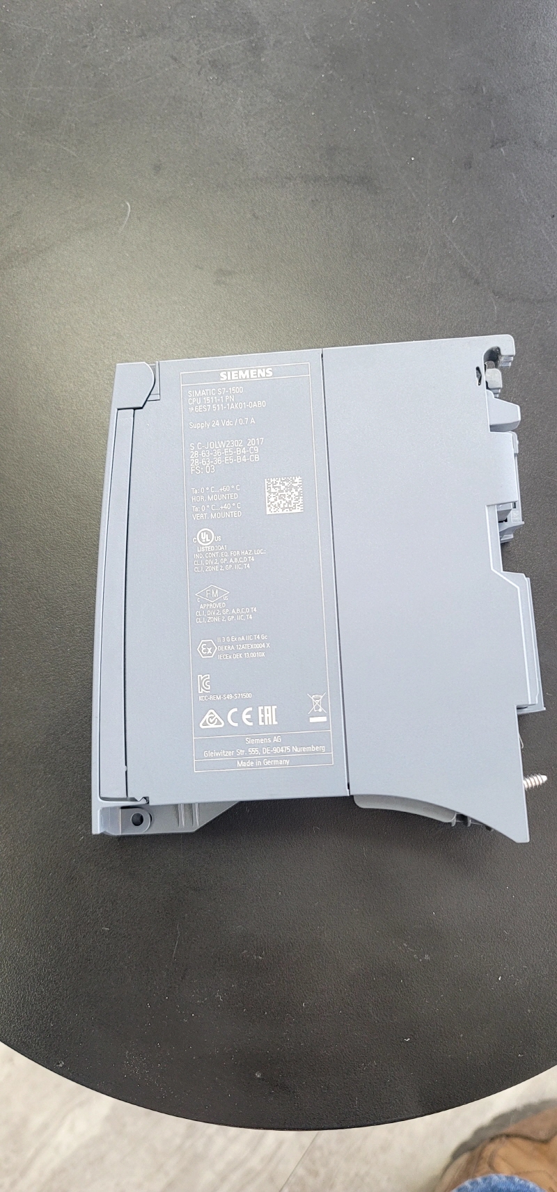 중고 SIMATIC S7-1500 CPU 1511-1PN (6ES7 511-1AK01-0AB0)